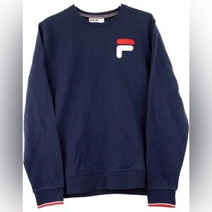 Fila Men's Dark Blue Crewneck Sweater